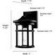 Namath 1 Light 11.25 inch Textured Black Outdoor Wall Sconce